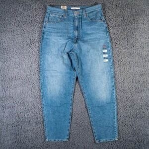 Levis Jeans Womens 30x27 Blue High Waisted Taper NWT